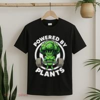 Powered By Plants Vegan Athlete Vegan Gym Vegan Bodybuilding T-Shirt thumb 2