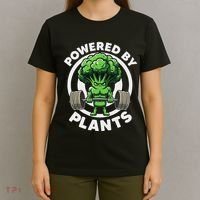 Powered By Plants Vegan Athlete Vegan Gym Vegan Bodybuilding T-Shirt thumb 4