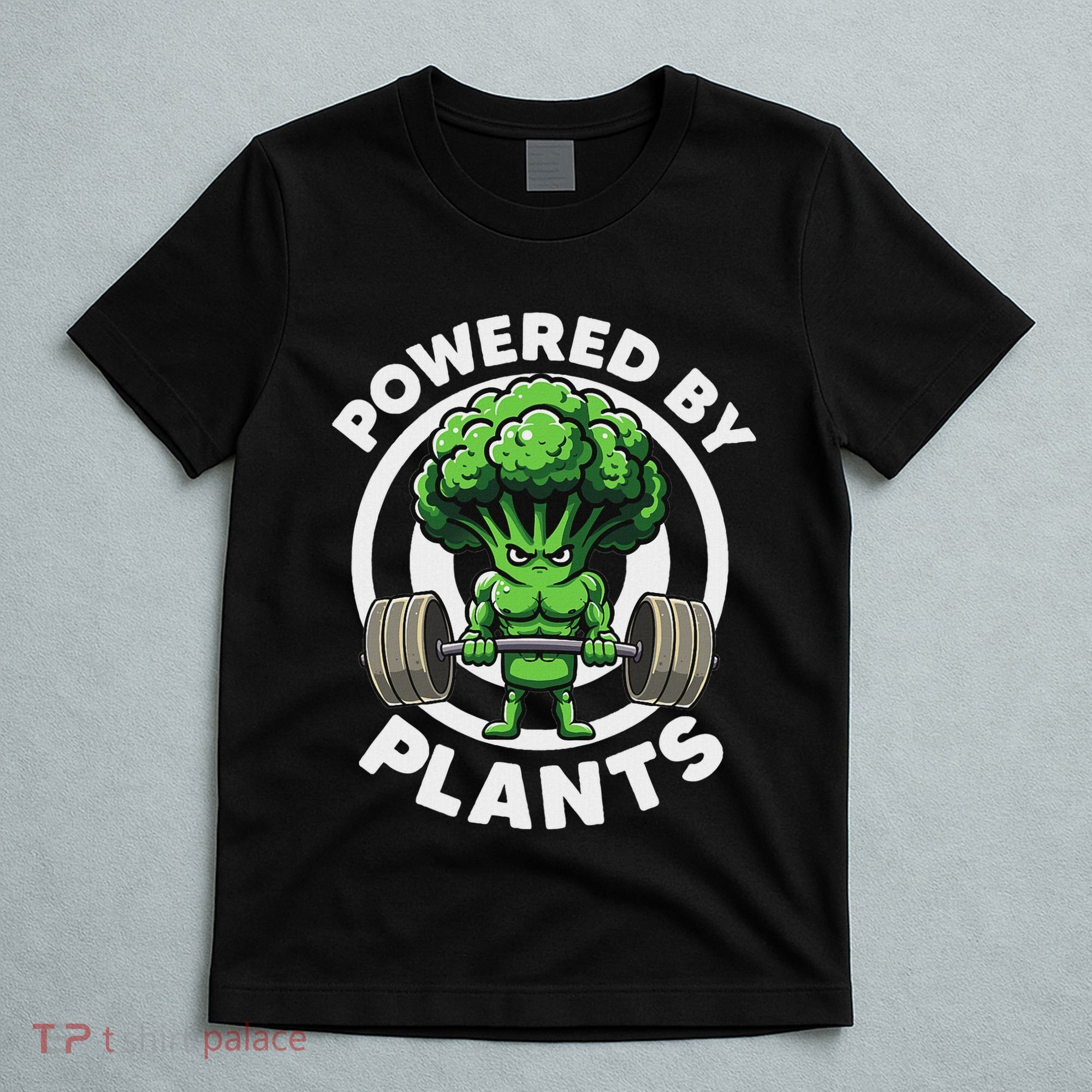 Powered By Plants Vegan Athlete Vegan Gym Vegan Bodybuilding T-Shirt