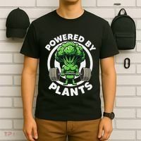 Powered By Plants Vegan Athlete Vegan Gym Vegan Bodybuilding T-Shirt thumb 6