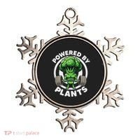 Powered By Plants Vegan Athlete Vegan Gym Vegan Bodybuilding Ornament thumb 0