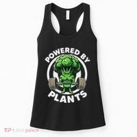 Powered By Plants Vegan Athlete Vegan Gym Vegan Bodybuilding Women's Tank Top thumb 0