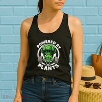 Powered By Plants Vegan Athlete Vegan Gym Vegan Bodybuilding Women's Tank Top thumb 2