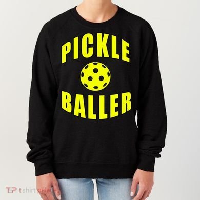 Pickle Baller Pickleball Player Design Women's Sweatshirt