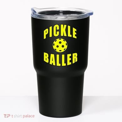 Pickle Baller Pickleball Player Design Tumbler