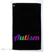 Please Be Patient With Me I Have Autism Golf Towel thumb 0