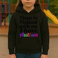 Please Be Patient With Me I Have Autism Kids Hoodie thumb 3