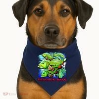 Peacock Bass USA-Made Doggie Bandana thumb 1