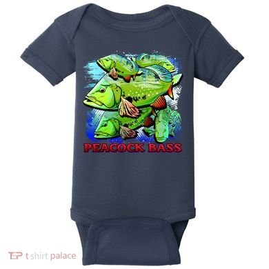 Peacock Bass Baby Bodysuit