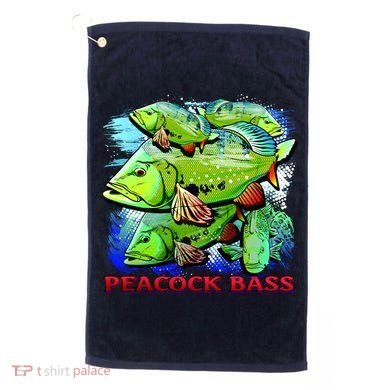 Peacock Bass Golf Towel