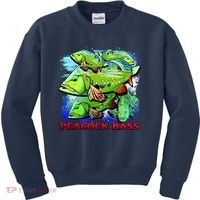 Peacock Bass Kids Sweatshirt thumb 0