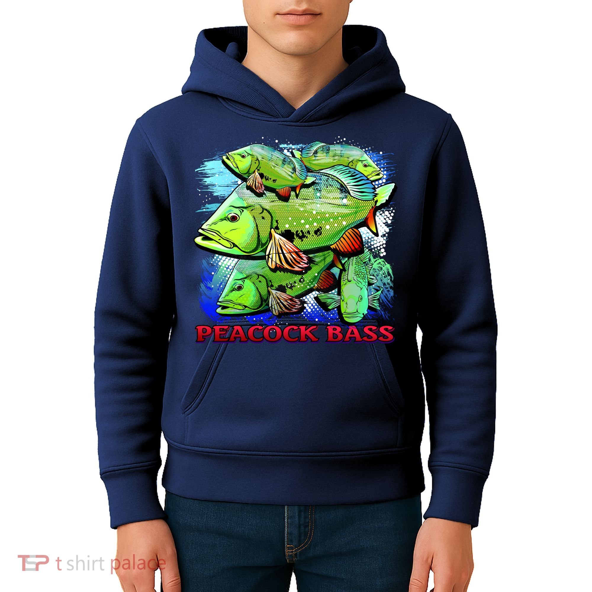Peacock Bass Kids Hoodie