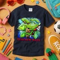 Peacock Bass Kids T-Shirt thumb 3