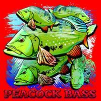 Peacock Bass Santa Hat thumb 1
