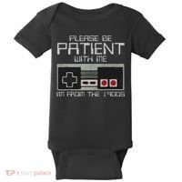 Please Be Patient With Me I'm From The 1900s Old Gamer Baby Bodysuit thumb 0