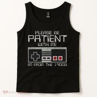 Please Be Patient With Me I'm From The 1900s Old Gamer Tank Top thumb 2