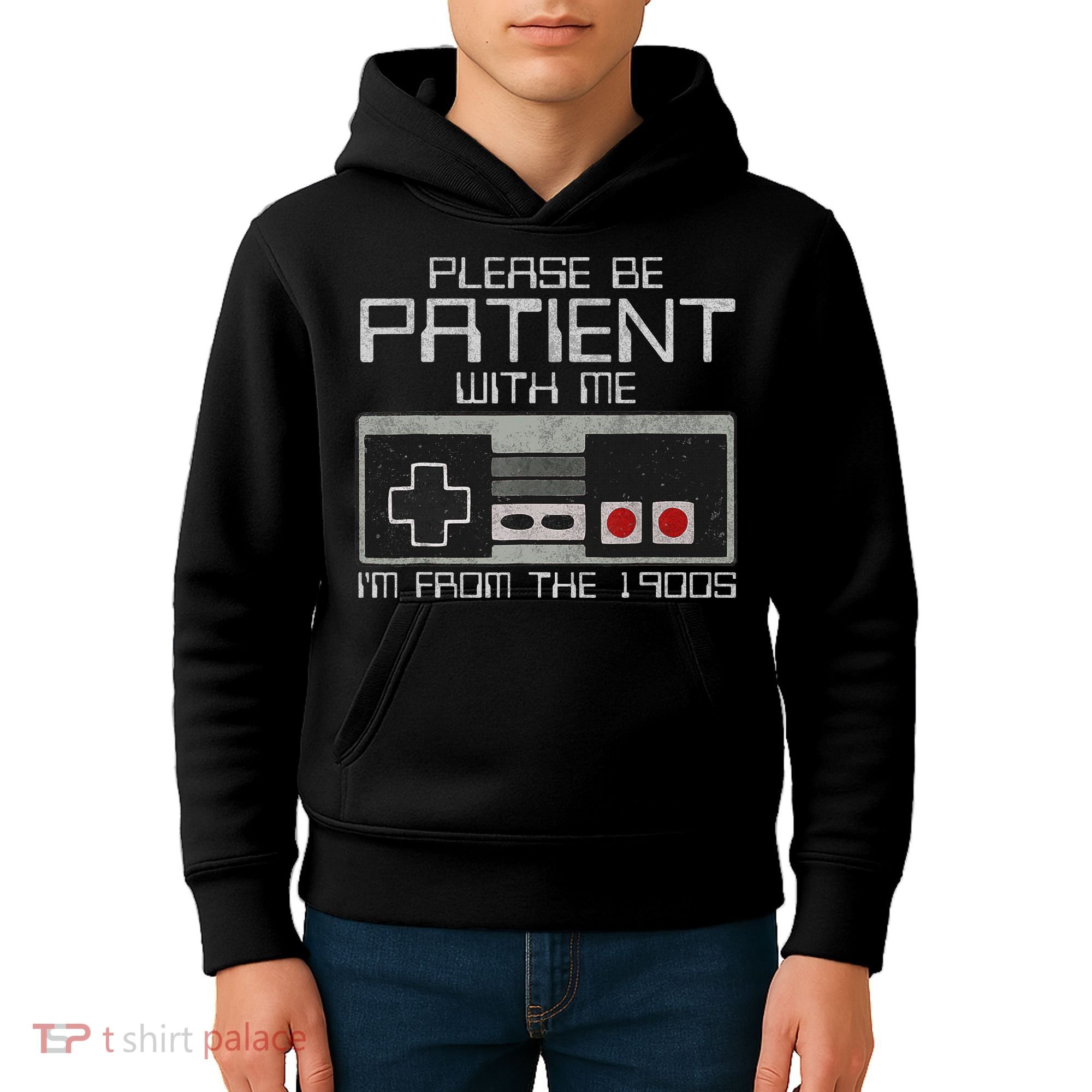 Please Be Patient With Me I'm From The 1900s Old Gamer Kids Hoodie