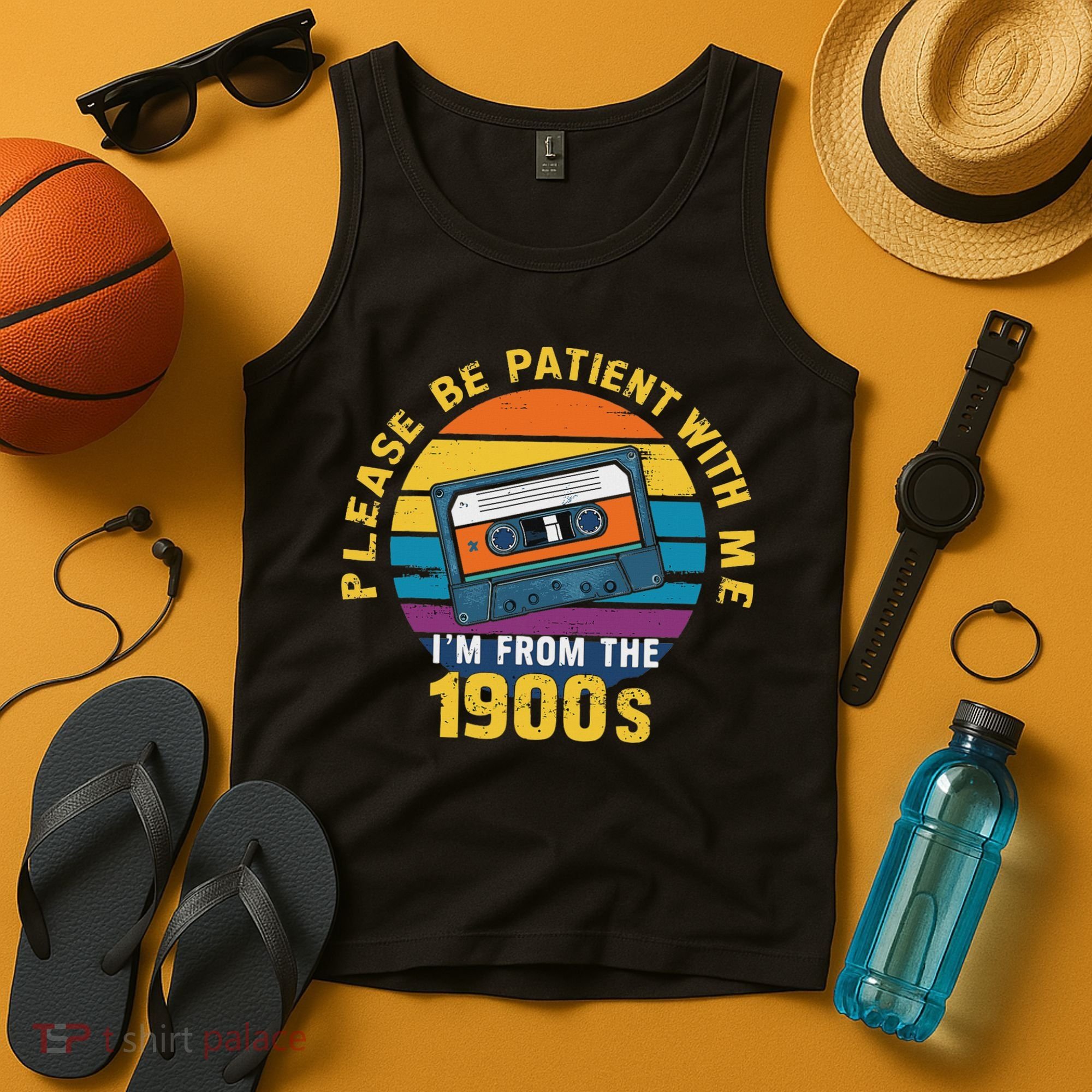 Please Be Patient With Me I'm From The 1900s Funny Dad Tank Top