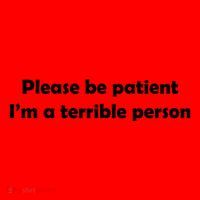 Please Be Patient I'm A Terrible Person Funny Santa Hat thumb 1