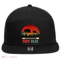 Papa Bear 7 Panel Mesh Trucker Snapback Hat thumb 0