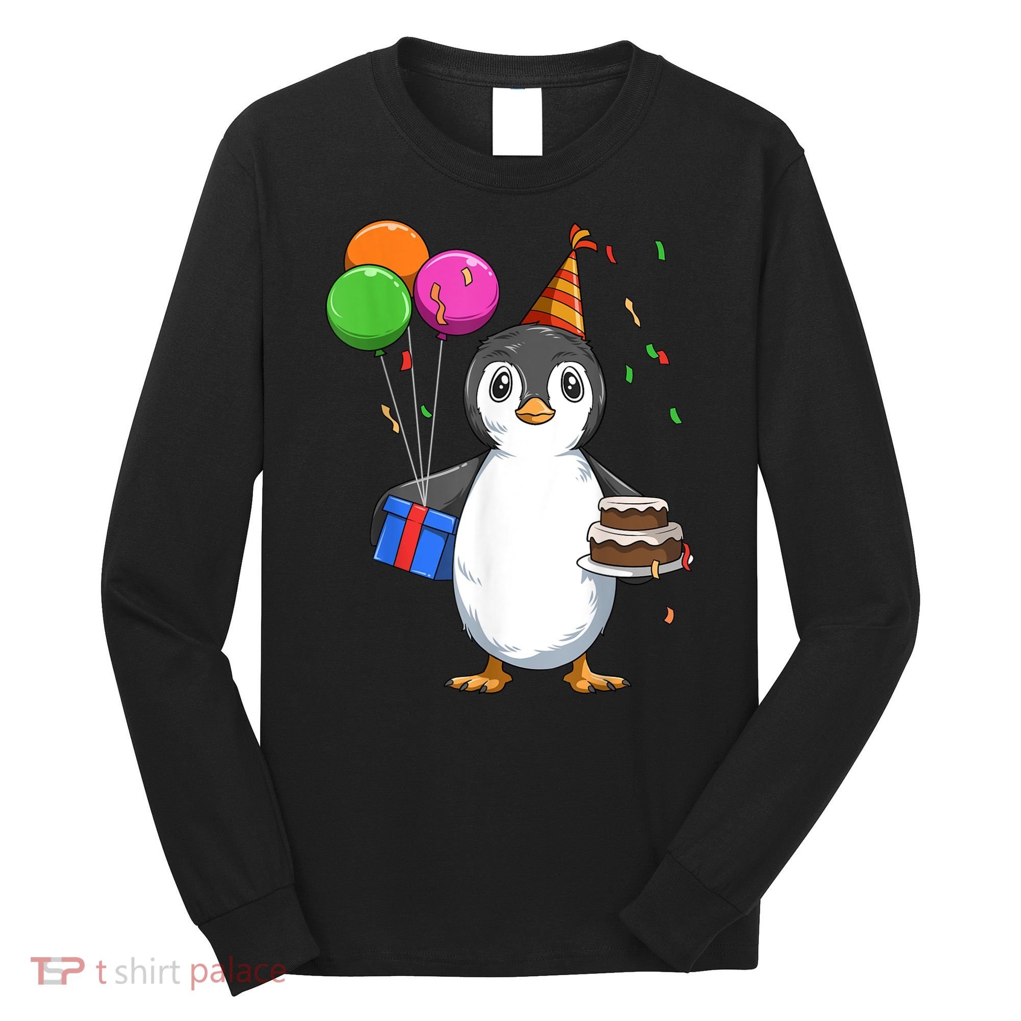 Penguin Birthday Penguin Birthday Party Penguin Theme Long Sleeve Shirt