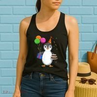 Penguin Birthday Penguin Birthday Party Penguin Theme Women's Tank Top thumb 2