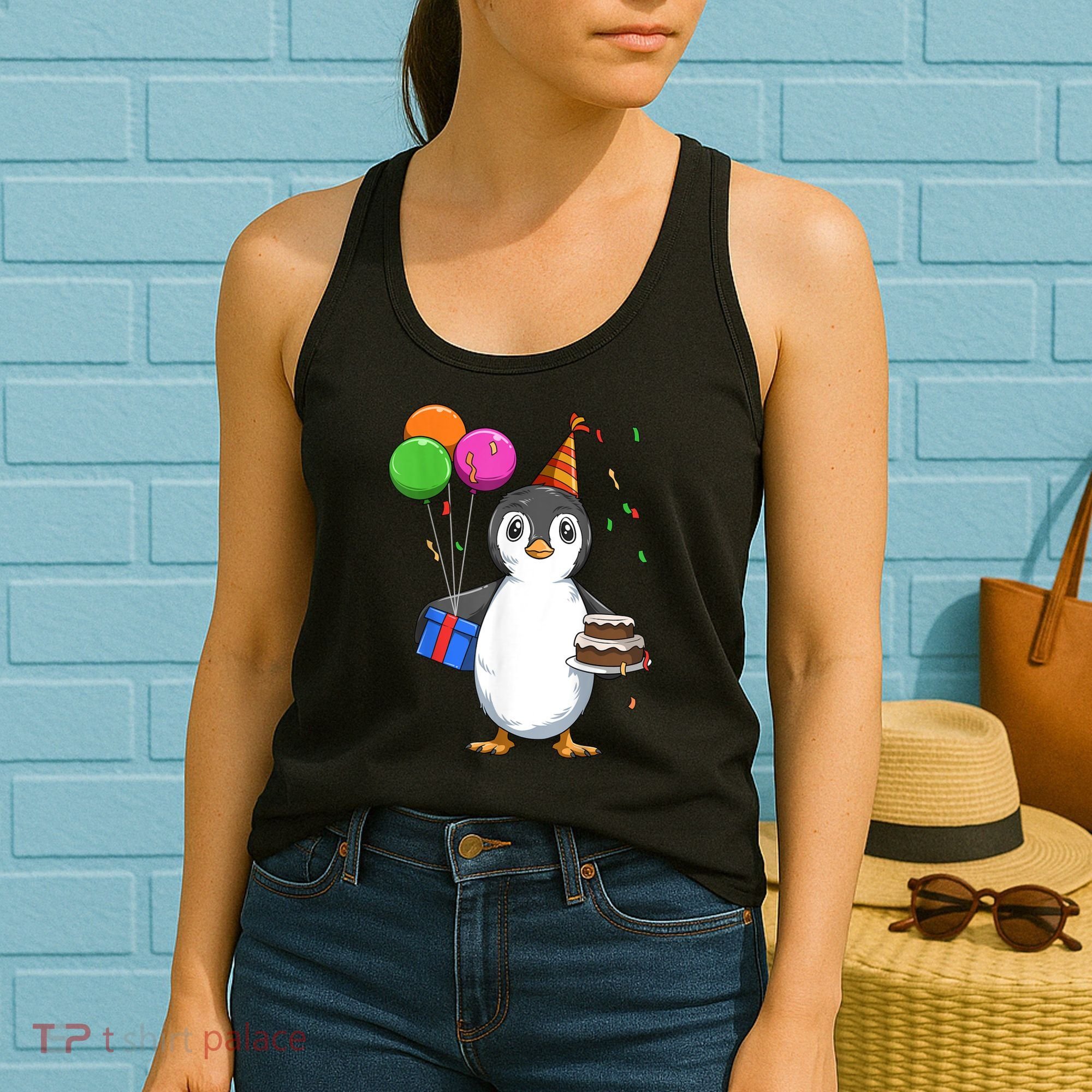 Penguin Birthday Penguin Birthday Party Penguin Theme Women's Tank Top