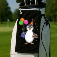 Penguin Birthday Penguin Birthday Party Penguin Theme Golf Towel thumb 2