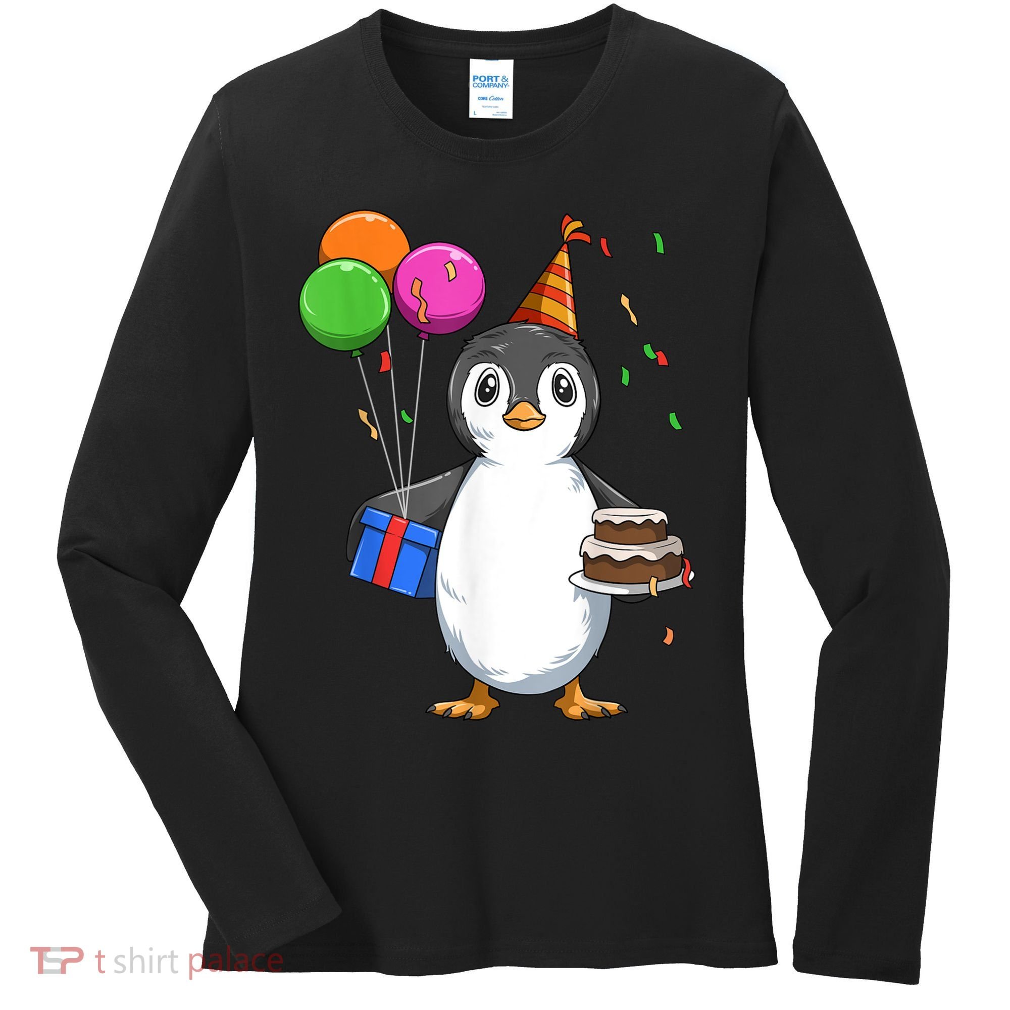 Penguin Birthday Penguin Birthday Party Penguin Theme Women's Long Sleeve Shirt