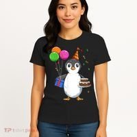 Penguin Birthday Penguin Birthday Party Penguin Theme Women's T-Shirt thumb 4