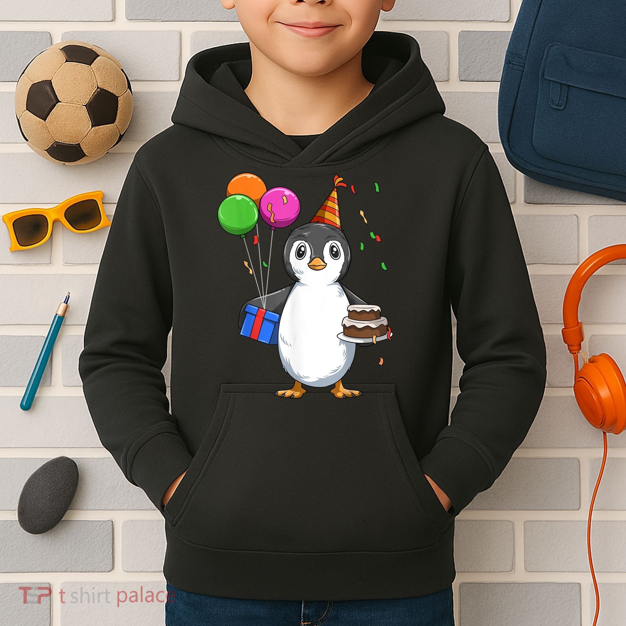 Penguin Birthday Penguin Birthday Party Penguin Theme Kids Hoodie