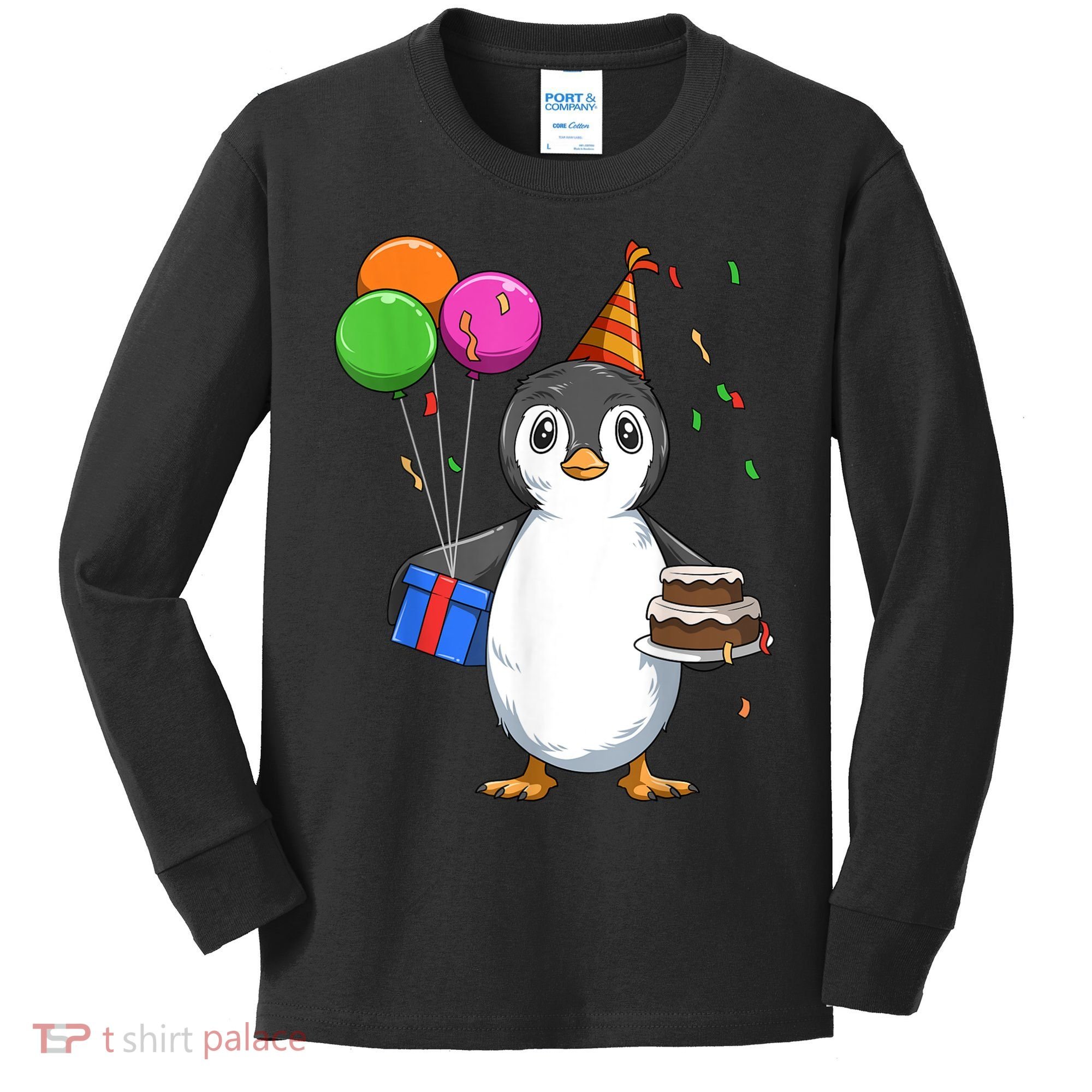 Penguin Birthday Penguin Birthday Party Penguin Theme Kids Long Sleeve Shirt