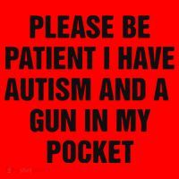 Please Be Patient I Have Autism And A Gun In My Pocket Santa Hat thumb 1