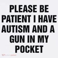 Please Be Patient I Have Autism And A Gun In My Pocket Apron thumb 3
