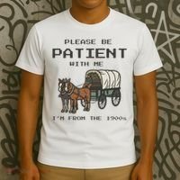 Please Be Patient With Me I'm From The Vintage 1900's Saying T-Shirt thumb 3