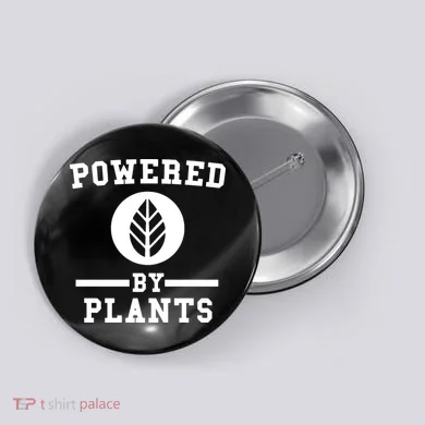 Powered By Plants Button