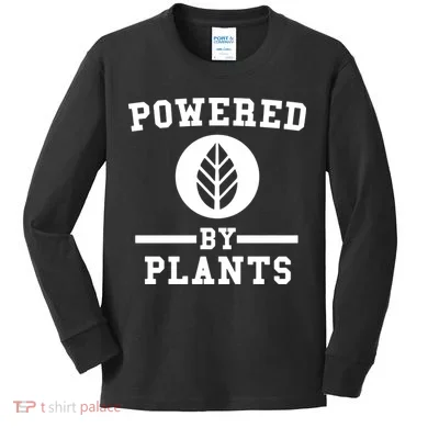 Powered By Plants Kids Long Sleeve Shirt