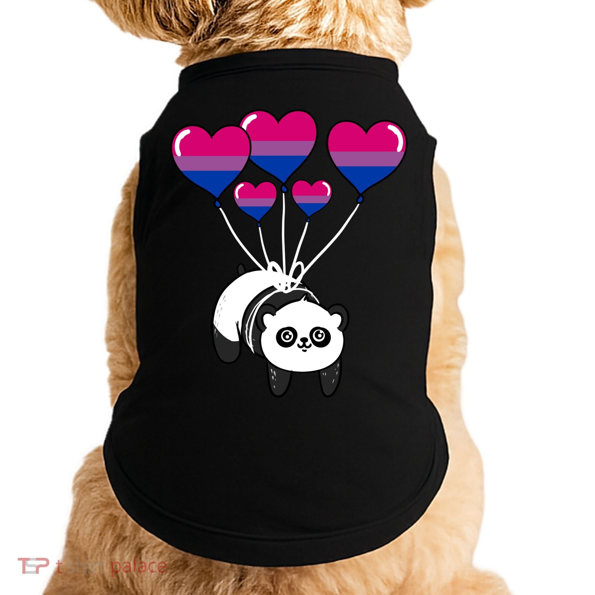 Panda Bisexual Pride Gift Doggie Tank
