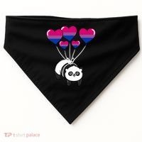 Panda Bisexual Pride Gift USA-Made Doggie Bandana thumb 0