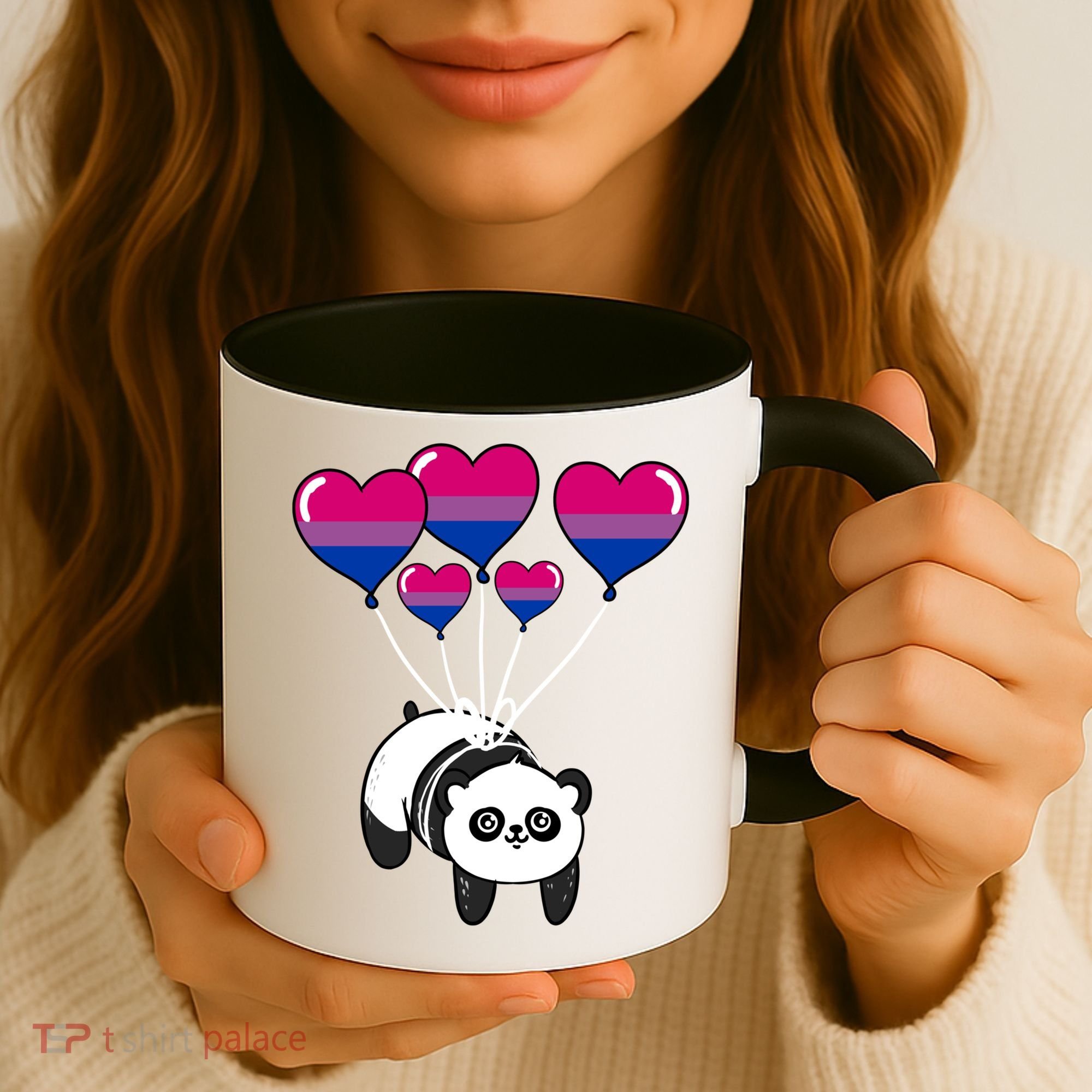 Panda Bisexual Pride Gift Coffee Mug