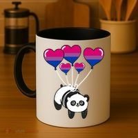 Panda Bisexual Pride Gift Coffee Mug thumb 4