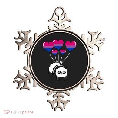 Panda Bisexual Pride Gift Ornament