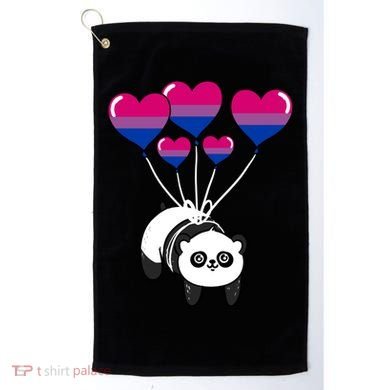 Panda Bisexual Pride Gift Golf Towel