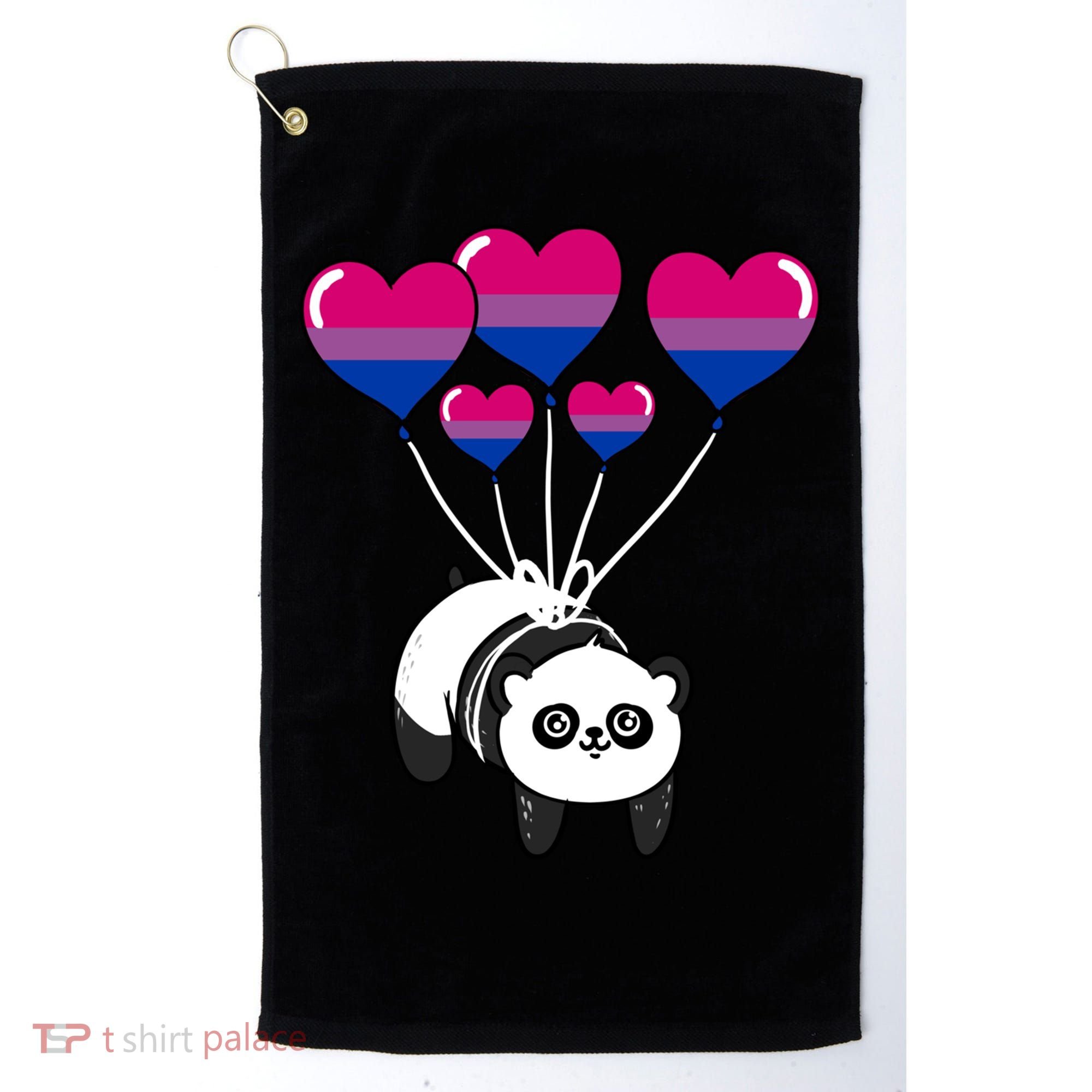 Panda Bisexual Pride Gift Golf Towel