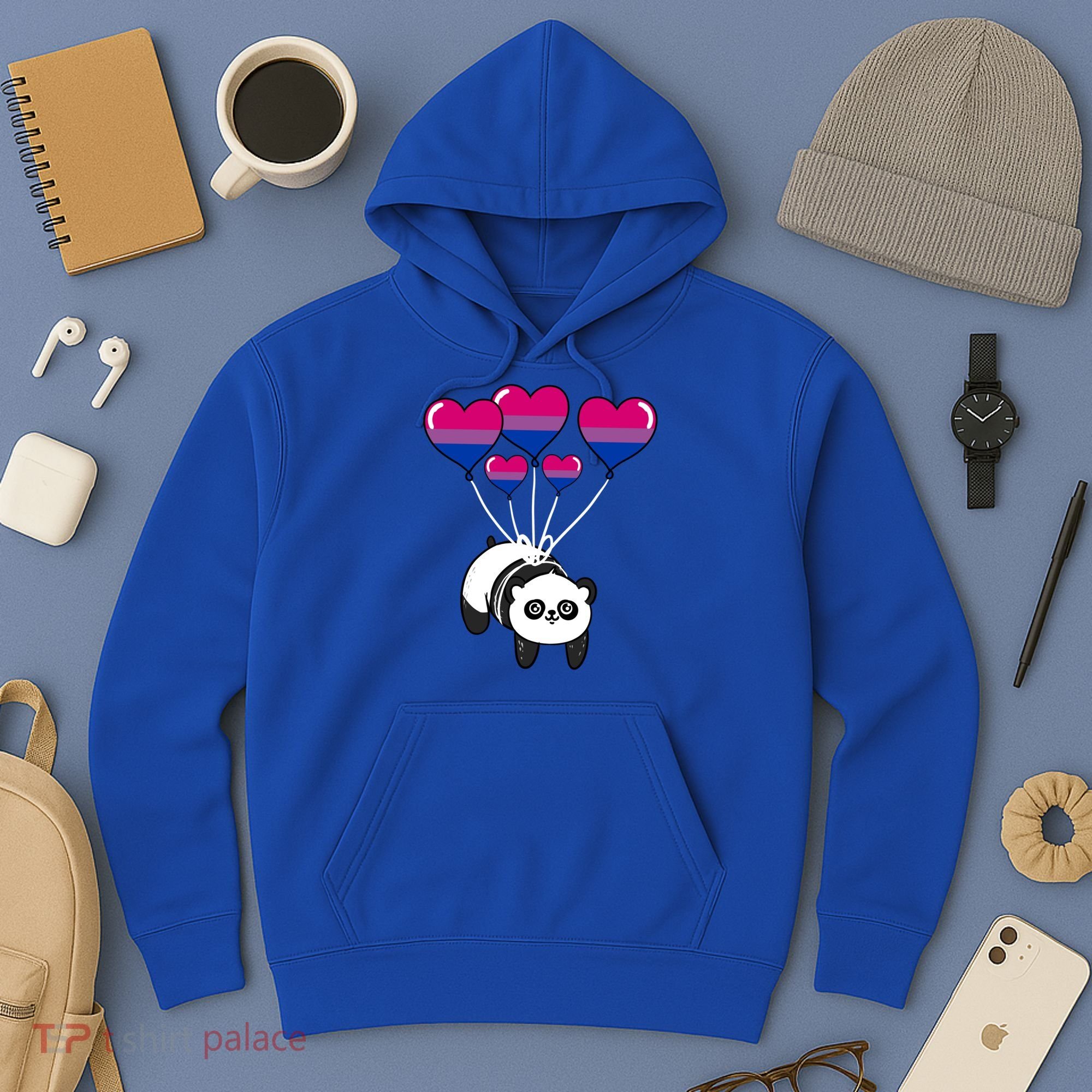 Panda Bisexual Pride Gift Hoodie