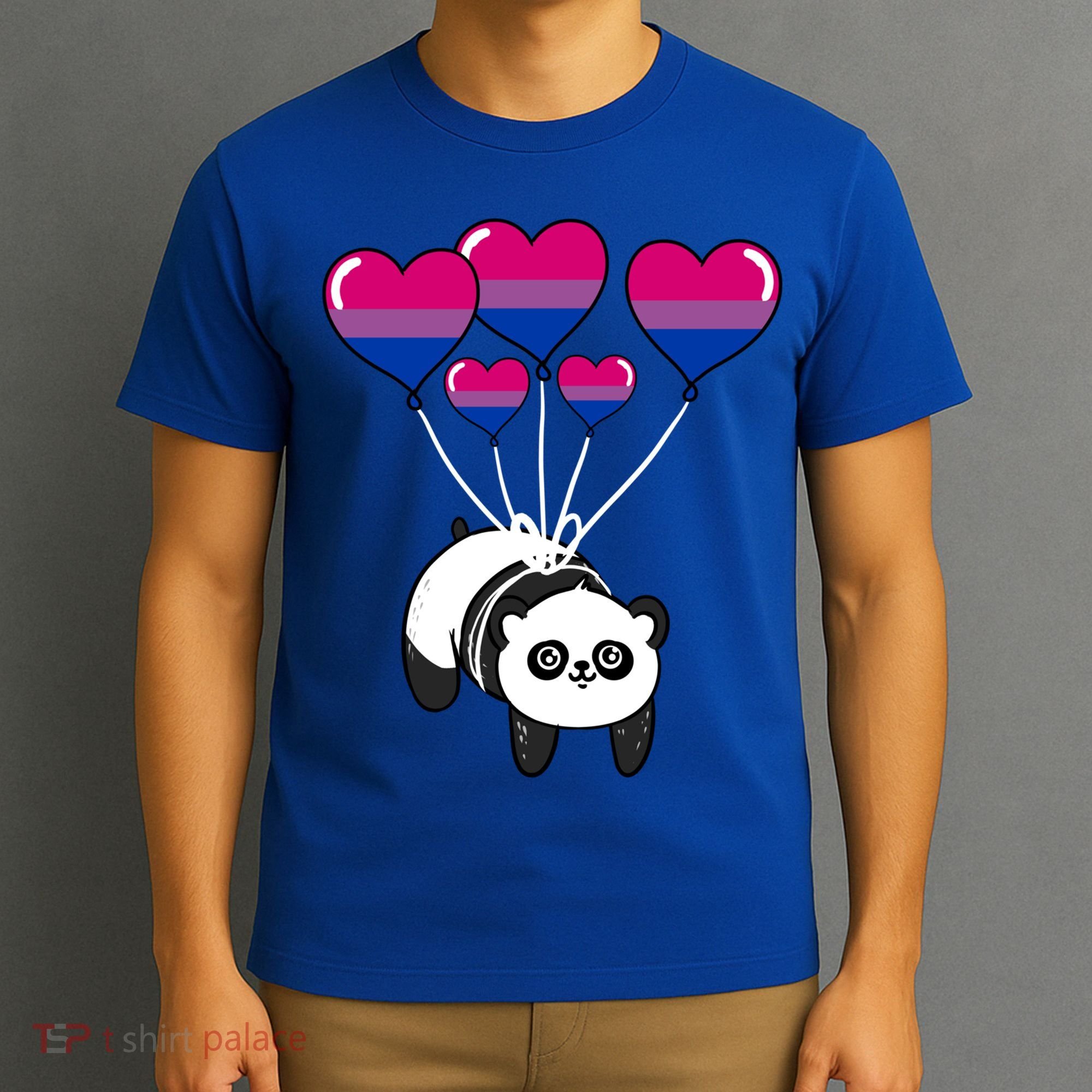 Panda Bisexual Pride Gift T-Shirt