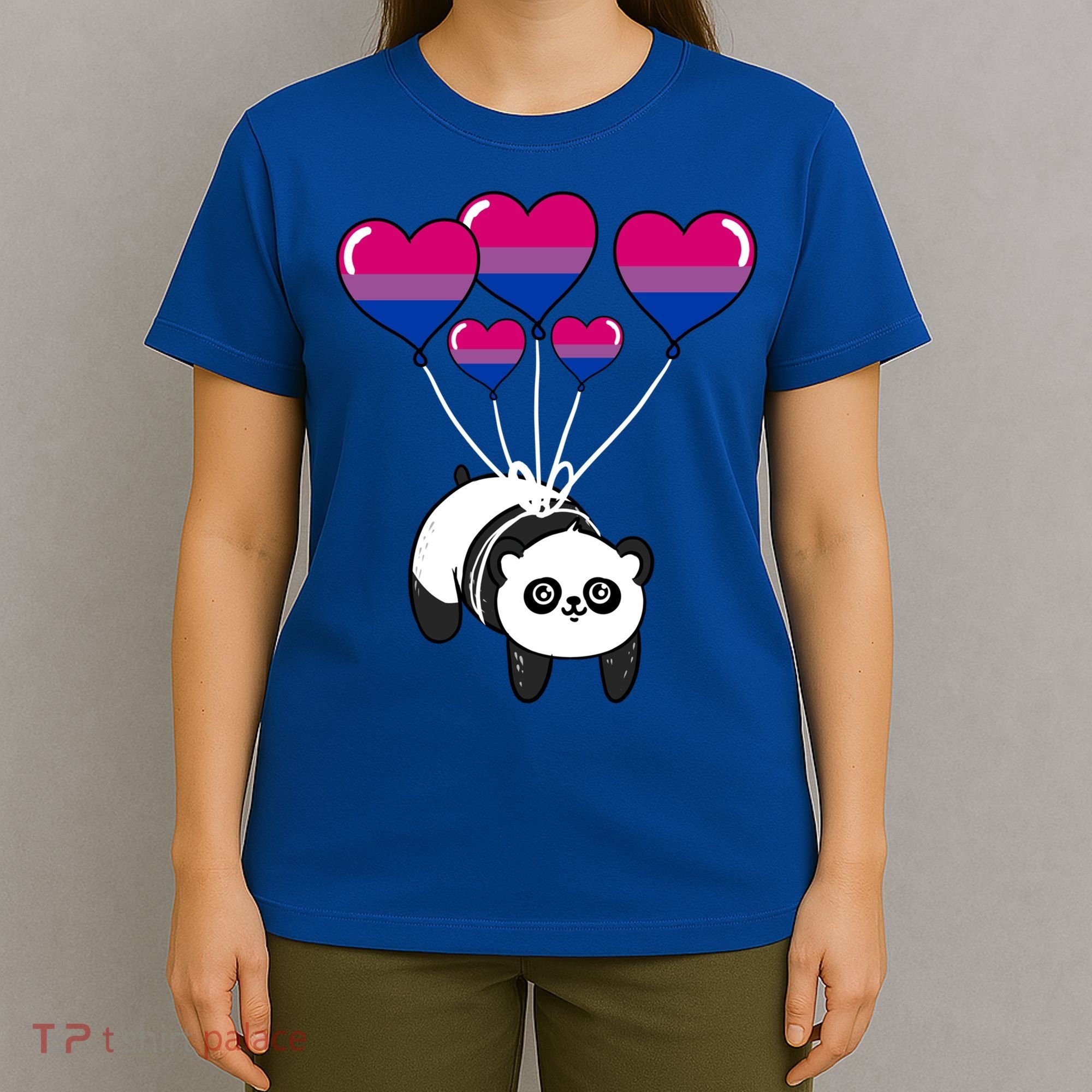Panda Bisexual Pride Gift T-Shirt