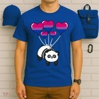 Panda Bisexual Pride Gift T-Shirt thumb 6