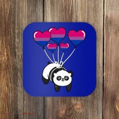 Panda Bisexual Pride Gift Coaster