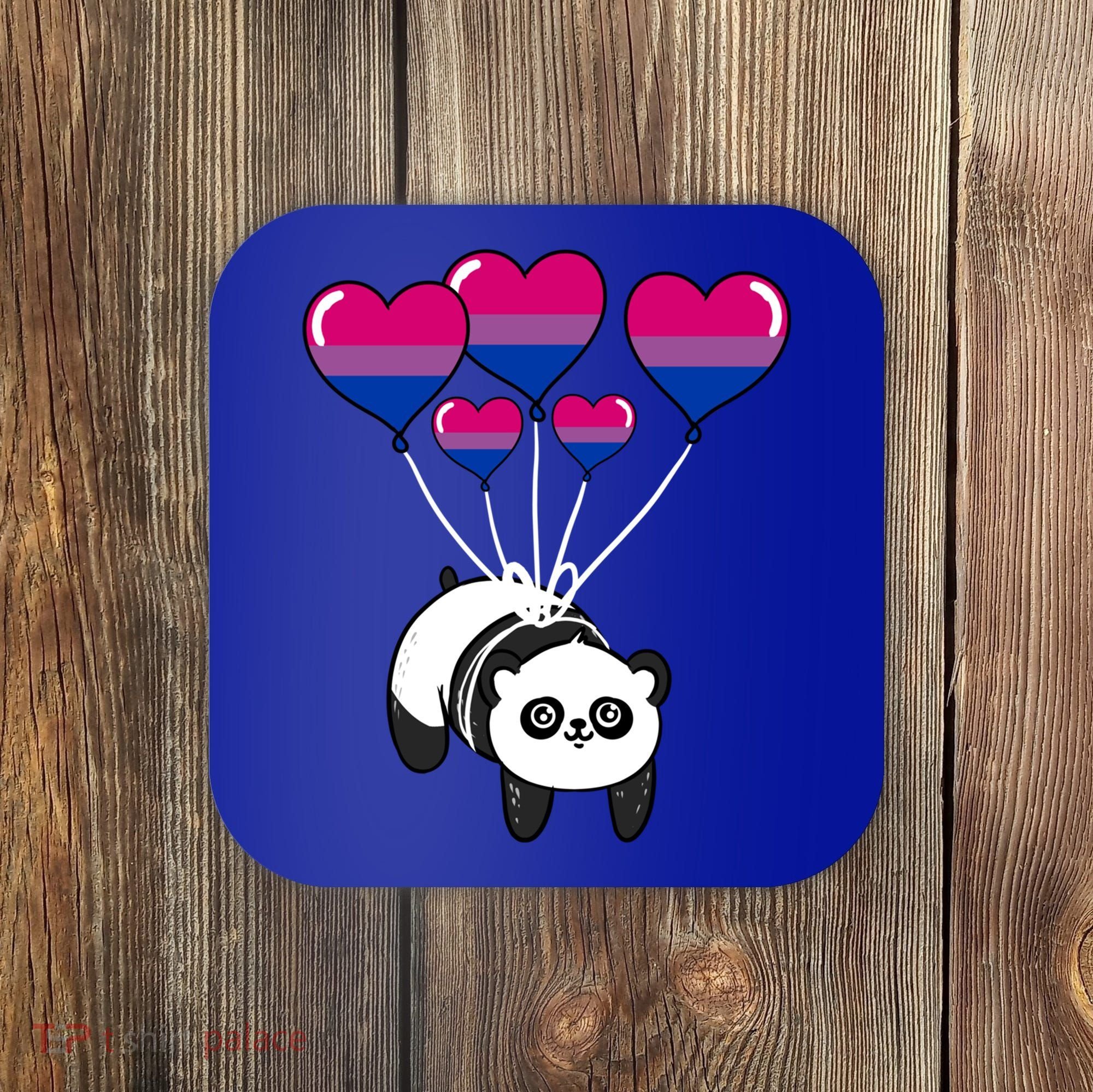 Panda Bisexual Pride Gift Coaster